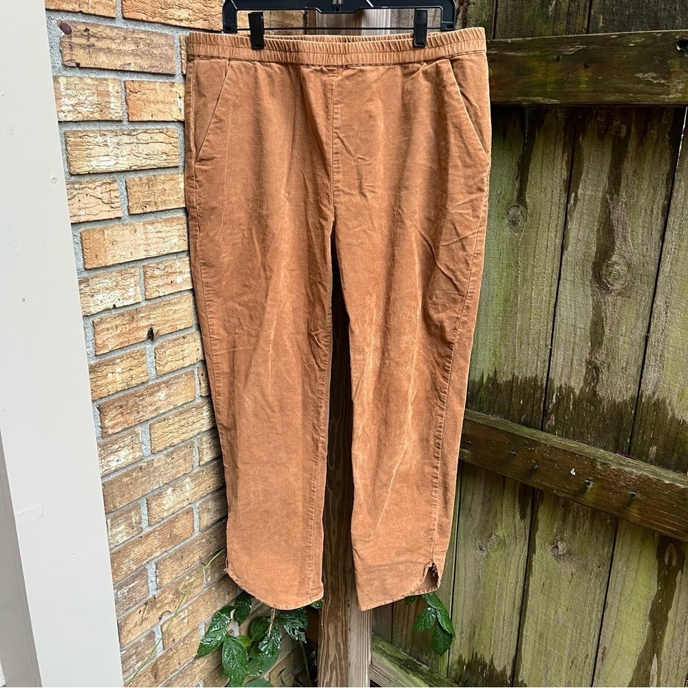 Marine Layer Tan Corduroy Straight Leg Pants